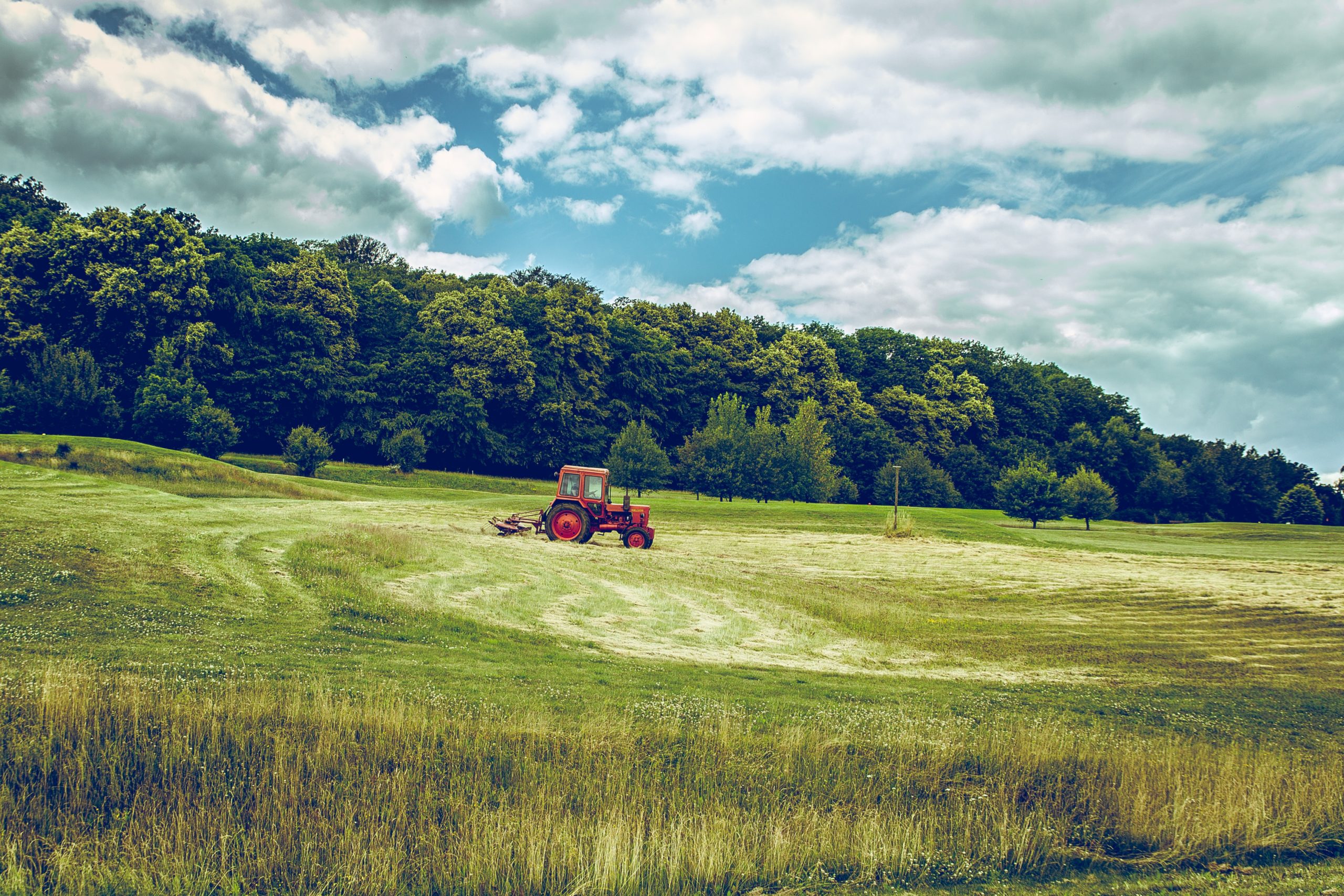 Photo of tractor on field